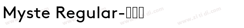 Myste Regular字体转换